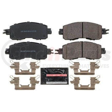 Z231650 by POWERSTOP BRAKES - Z23 EVOLUTION SPORT CARBON-FIBER BRAKE PADS W/ HARDWARE