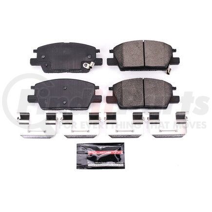 Z231913 by POWERSTOP BRAKES - Z23 EVOLUTION SPORT CARBON-FIBER BRAKE PADS W/ HARDWARE