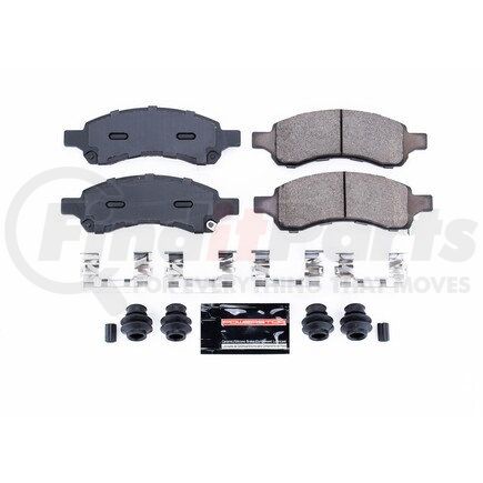 Z231169A by POWERSTOP BRAKES - Z23 EVOLUTION SPORT CARBON-FIBER BRAKE PADS W/ HARDWARE