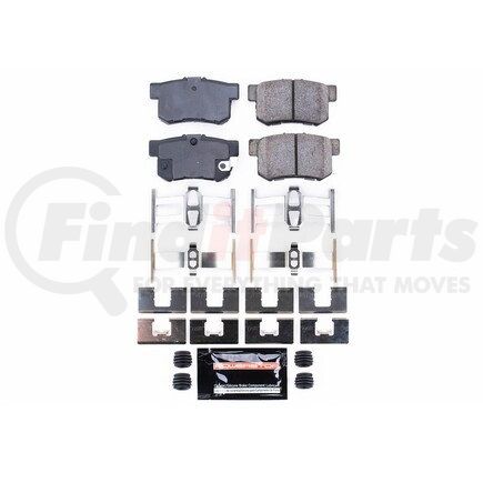 Z23537 by POWERSTOP BRAKES - Z23 EVOLUTION SPORT CARBON-FIBER BRAKE PADS W/ HARDWARE