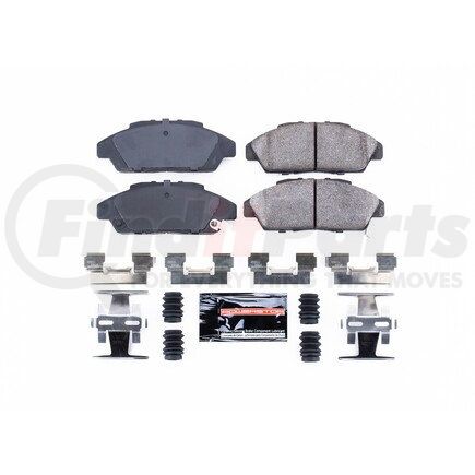 Z23496 by POWERSTOP BRAKES - Z23 EVOLUTION SPORT CARBON-FIBER BRAKE PADS W/ HARDWARE