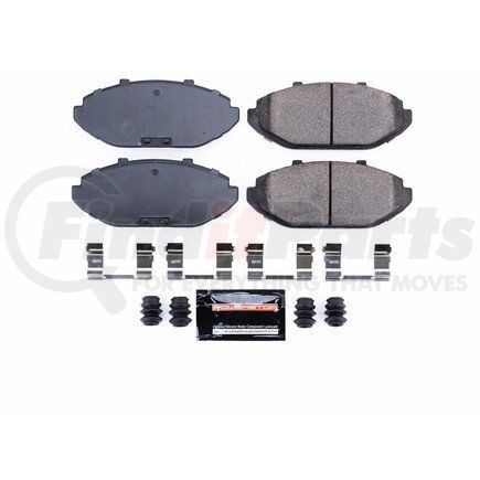 Z23748 by POWERSTOP BRAKES - Z23 EVOLUTION SPORT CARBON-FIBER BRAKE PADS W/ HARDWARE