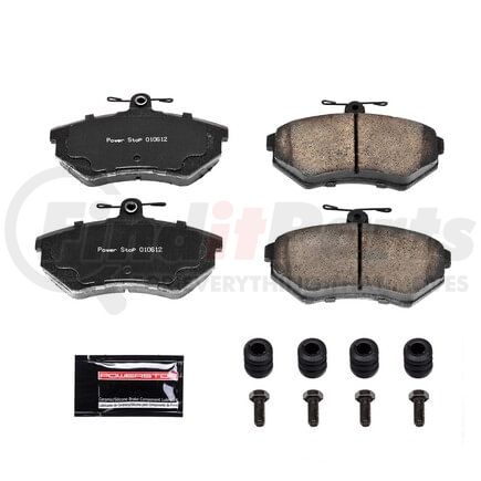 Z23696 by POWERSTOP BRAKES - Z23 EVOLUTION SPORT CARBON-FIBER BRAKE PADS W/ HARDWARE