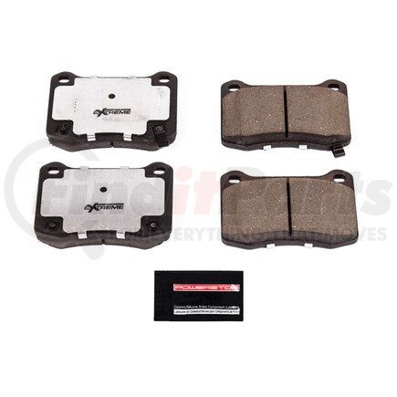 Z261366 by POWERSTOP BRAKES - Z26 STREET PERFORMANCE CARBON-FIBER CERAMIC BRAKE PADS W/ HARDWARE