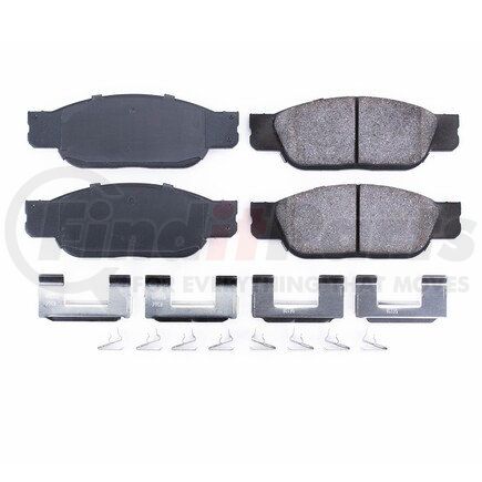 17-805 by POWERSTOP BRAKES - Z17 EVOLUTION CERAMIC BRAKE PADS W/ HARDWARE