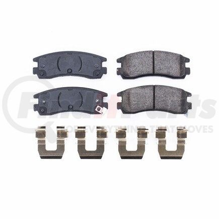 17-508 by POWERSTOP BRAKES - Z17 EVOLUTION CERAMIC BRAKE PADS W/ HARDWARE