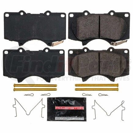 Z23976 by POWERSTOP BRAKES - Z23 EVOLUTION SPORT CARBON-FIBER BRAKE PADS W/ HARDWARE