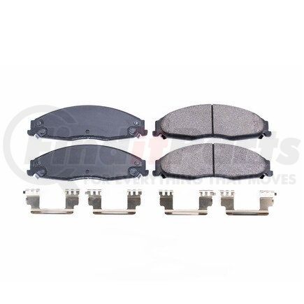 17-1110 by POWERSTOP BRAKES - Z17 EVOLUTION CERAMIC BRAKE PADS W/ HARDWARE