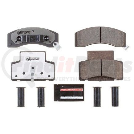 Z36-459 by POWERSTOP BRAKES - Z36 TRUCK & TOW CARBON-FIBER CERAMIC BRAKE PADS W/ HARDWARE