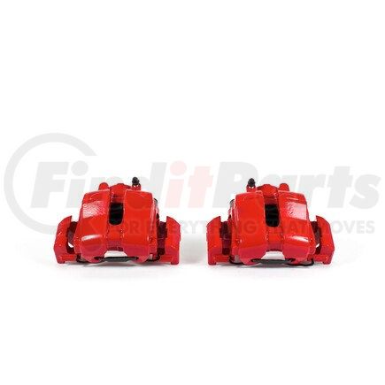 S4916 by POWERSTOP BRAKES - Red Powder Coated Calipers