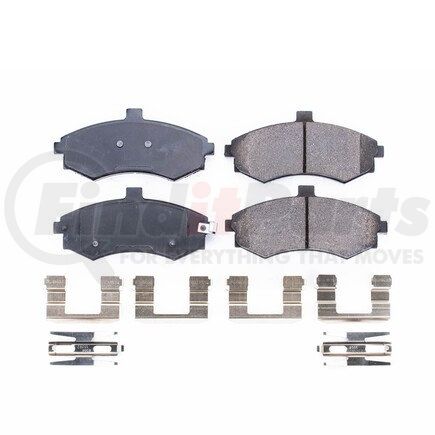 17-941 by POWERSTOP BRAKES - Z17 EVOLUTION CERAMIC BRAKE PADS W/ HARDWARE