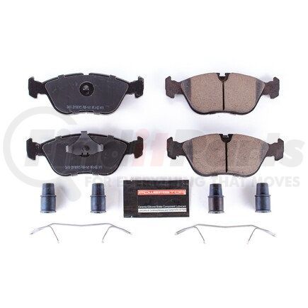 Z23618 by POWERSTOP BRAKES - Z23 EVOLUTION SPORT CARBON-FIBER BRAKE PADS W/ HARDWARE