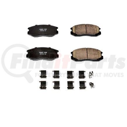 17-602 by POWERSTOP BRAKES - Z17 EVOLUTION CERAMIC BRAKE PADS W/ HARDWARE