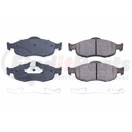 17-648 by POWERSTOP BRAKES - Z17 EVOLUTION CERAMIC BRAKE PADS W/ HARDWARE