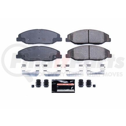 Z231332 by POWERSTOP BRAKES - Z23 EVOLUTION SPORT CARBON-FIBER BRAKE PADS W/ HARDWARE