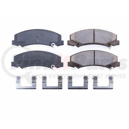 17-1159 by POWERSTOP BRAKES - Z17 EVOLUTION CERAMIC BRAKE PADS W/ HARDWARE