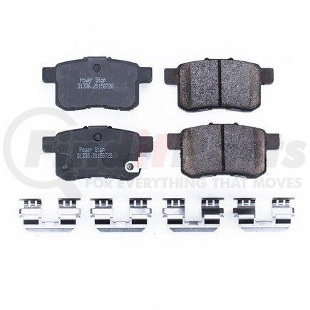 17-1336 by POWERSTOP BRAKES - Z17 EVOLUTION CERAMIC BRAKE PADS W/ HARDWARE