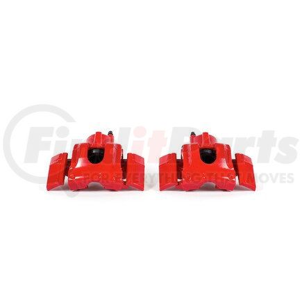 S5048 by POWERSTOP BRAKES - Red Powder Coated Calipers