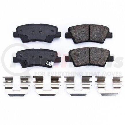 171446 by POWERSTOP BRAKES - Z17 EVOLUTION CERAMIC BRAKE PADS W/ HARDWARE