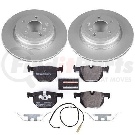 ESK5982 by POWERSTOP BRAKES - Genuine Geomet® Coated Rotors, ECE-R90 Disc Brake Pad Set + Hardware Kit