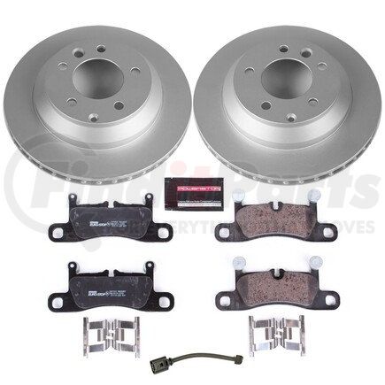 ESK5979 by POWERSTOP BRAKES - Genuine Geomet® Coated Rotors, ECE-R90 Disc Brake Pad Set + Hardware Kit