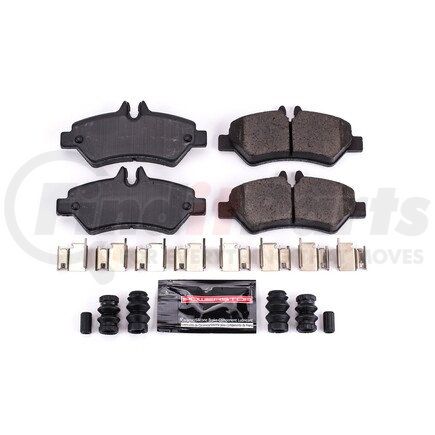 Z231317 by POWERSTOP BRAKES - Z23 EVOLUTION SPORT CARBON-FIBER BRAKE PADS W/ HARDWARE