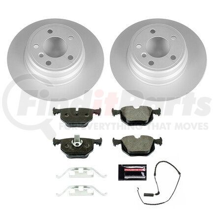 ESK5720 by POWERSTOP BRAKES - Genuine Geomet® Coated Rotors, ECE-R90 Disc Brake Pad Set + Hardware Kit