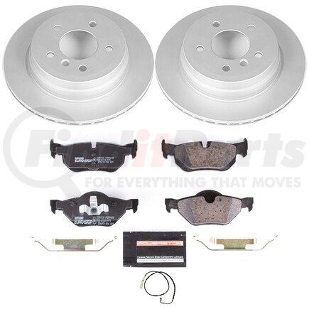 ESK3002 by POWERSTOP BRAKES - Genuine Geomet® Coated Rotors, ECE-R90 Disc Brake Pad Set + Hardware Kit