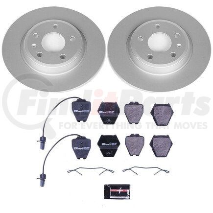 ESK4745 by POWERSTOP BRAKES - Genuine Geomet® Coated Rotors, ECE-R90 Disc Brake Pad Set + Hardware Kit