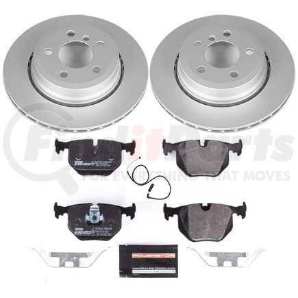 ESK5738 by POWERSTOP BRAKES - Genuine Geomet® Coated Rotors, ECE-R90 Disc Brake Pad Set + Hardware Kit