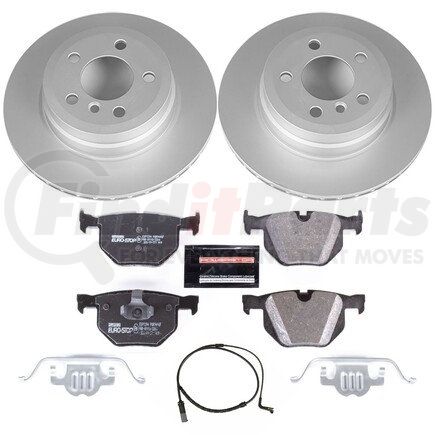 ESK5984 by POWERSTOP BRAKES - Genuine Geomet® Coated Rotors, ECE-R90 Disc Brake Pad Set + Hardware Kit