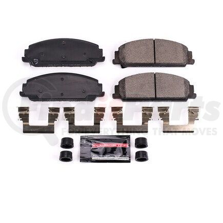 Z231351 by POWERSTOP BRAKES - Z23 EVOLUTION SPORT CARBON-FIBER BRAKE PADS W/ HARDWARE