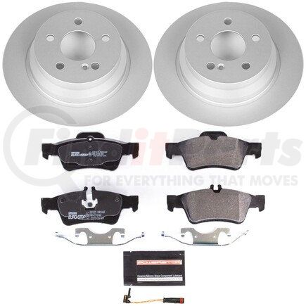 ESK5320 by POWERSTOP BRAKES - Genuine Geomet® Coated Rotors, ECE-R90 Disc Brake Pad Set + Hardware Kit