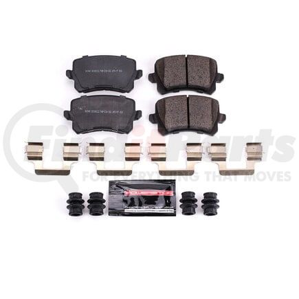 Z231348 by POWERSTOP BRAKES - Z23 EVOLUTION SPORT CARBON-FIBER BRAKE PADS W/ HARDWARE