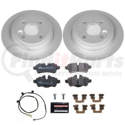 ESK6331 by POWERSTOP BRAKES - Genuine Geomet® Coated Rotors, ECE-R90 Disc Brake Pad Set + Hardware Kit