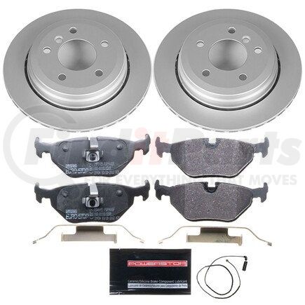 ESK2970 by POWERSTOP BRAKES - Genuine Geomet® Coated Rotors, ECE-R90 Disc Brake Pad Set + Hardware Kit