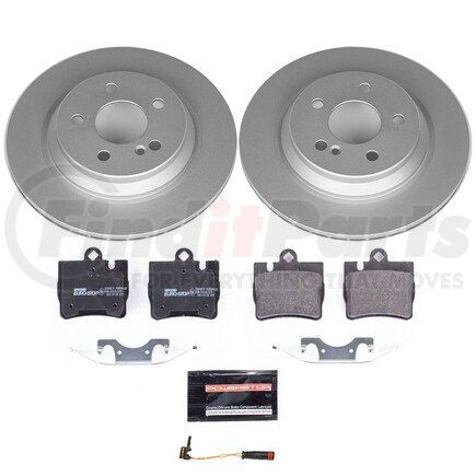 ESK2997 by POWERSTOP BRAKES - Genuine Geomet® Coated Rotors, ECE-R90 Disc Brake Pad Set + Hardware Kit