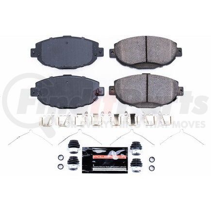 Z23571 by POWERSTOP BRAKES - Z23 EVOLUTION SPORT CARBON-FIBER BRAKE PADS W/ HARDWARE