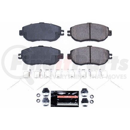 Z23612 by POWERSTOP BRAKES - Z23 EVOLUTION SPORT CARBON-FIBER BRAKE PADS W/ HARDWARE