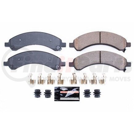 Z23989 by POWERSTOP BRAKES - Z23 EVOLUTION SPORT CARBON-FIBER BRAKE PADS W/ HARDWARE