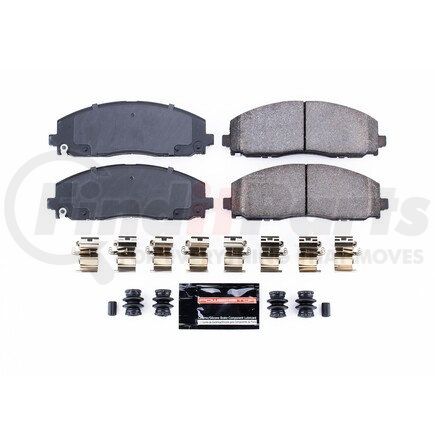 Z231589 by POWERSTOP BRAKES - Z23 EVOLUTION SPORT CARBON-FIBER BRAKE PADS W/ HARDWARE