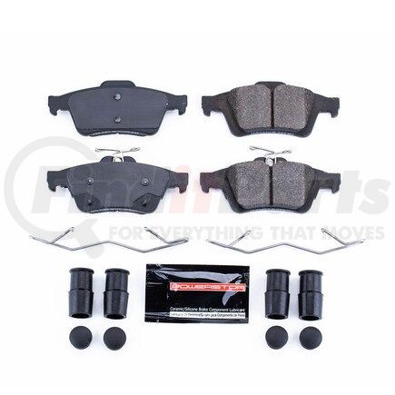 Z231564A by POWERSTOP BRAKES - Z23 EVOLUTION SPORT CARBON-FIBER BRAKE PADS W/ HARDWARE