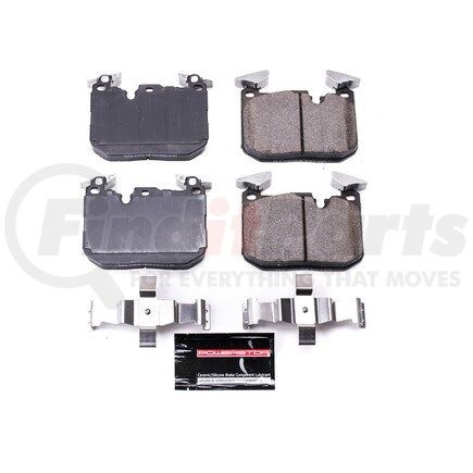 Z231609B by POWERSTOP BRAKES - Z23 EVOLUTION SPORT CARBON-FIBER BRAKE PADS W/ HARDWARE