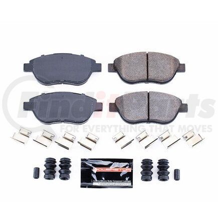 Z231618 by POWERSTOP BRAKES - Z23 EVOLUTION SPORT CARBON-FIBER BRAKE PADS W/ HARDWARE