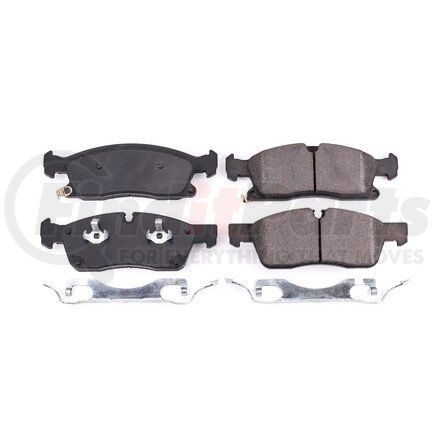 17-1904A by POWERSTOP BRAKES - Z17 EVOLUTION CERAMIC BRAKE PADS W/ HARDWARE