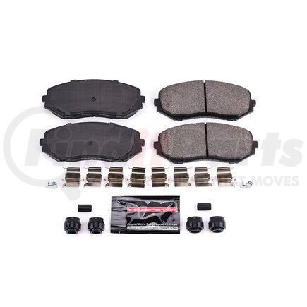 Z231188 by POWERSTOP BRAKES - Z23 EVOLUTION SPORT CARBON-FIBER BRAKE PADS W/ HARDWARE