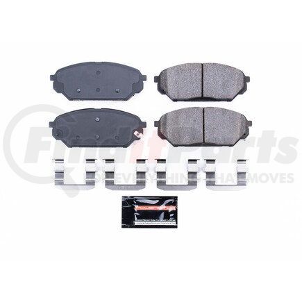 Z231301 by POWERSTOP BRAKES - Z23 EVOLUTION SPORT CARBON-FIBER BRAKE PADS W/ HARDWARE