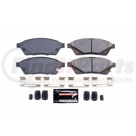 Z231422 by POWERSTOP BRAKES - Z23 EVOLUTION SPORT CARBON-FIBER BRAKE PADS W/ HARDWARE