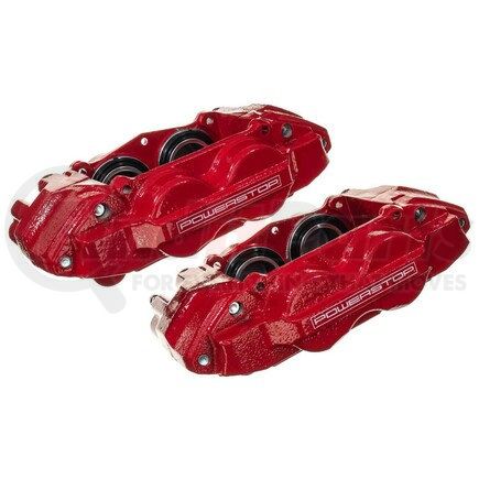S6278 by POWERSTOP BRAKES - Red Powder Coated Calipers