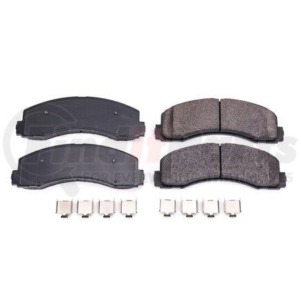 17-2087 by POWERSTOP BRAKES - Z17 EVOLUTION CERAMIC BRAKE PADS W/ HARDWARE